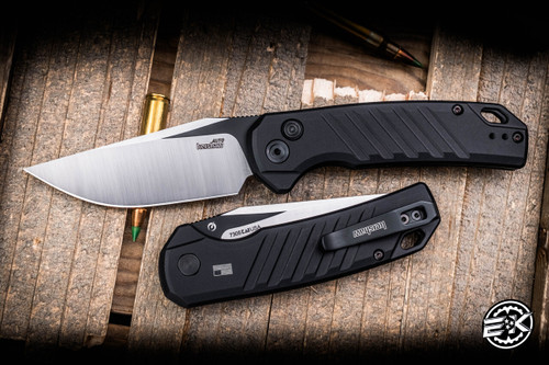 Kershaw Launch 23 Automatic Folding Knife Black Aluminum 3.3" CPM 154 Black Satin 7305