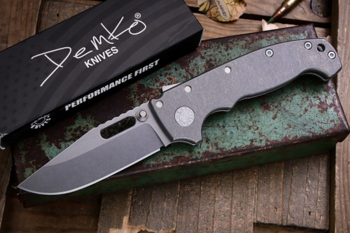 Demko Knives MGAD20S Slim Titanium 3.6" MagnaCut Clip Point