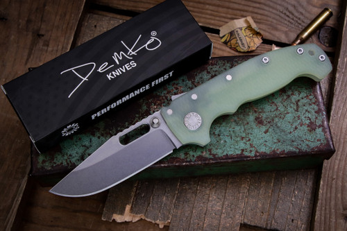 Demko Knives MGAD20S Slim Natural G10 3.6" MagnaCut Clip Point