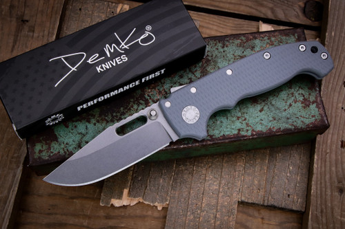 Demko Knives MGAD20S Slim Grey G10 3.6" MagnaCut Clip Point
