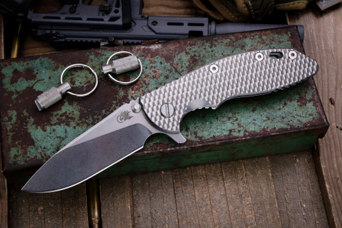Preowned-Rick Hinderer Knives XM-18 3.5" S45VN Slicer Textured Titanium