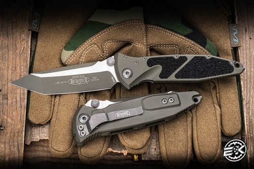 Microtech Socom Elite Manual Folding Knife Cerakote Moss Green 4" M390 Tanto 161-1MG-C21Z13