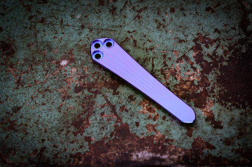RGT - Spyderco Universal Pocket Clip 3D Titanium Fluted Anodized Blurple