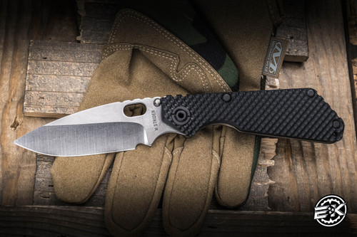 Preowned-Mick Strider SnG Black Gunner Grip Flamed Titanium 3.25" 20CV Stonewash