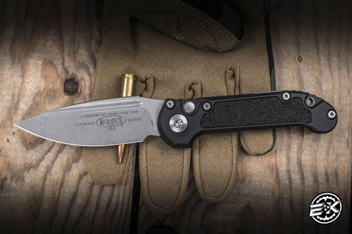 Preowned-Microtech LUDT Gen III Automatic Knife  3.4" M390 Stonewash 1135-10