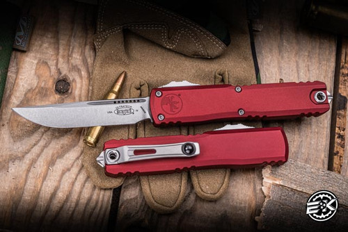 Microtech Ultratech Gen IV OTF Automatic Knife Merlot Aluminum 3.5" M390 Stonewash 11214-10MR