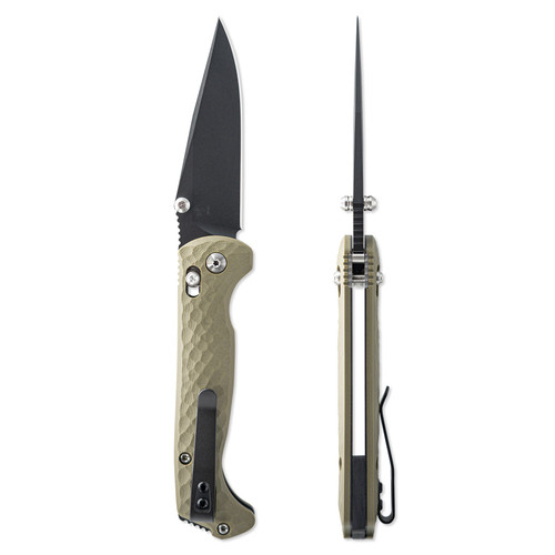 Toor Knives Dropwing Folding Knife Ranger Green  G10 3.5" MagnaCut Black