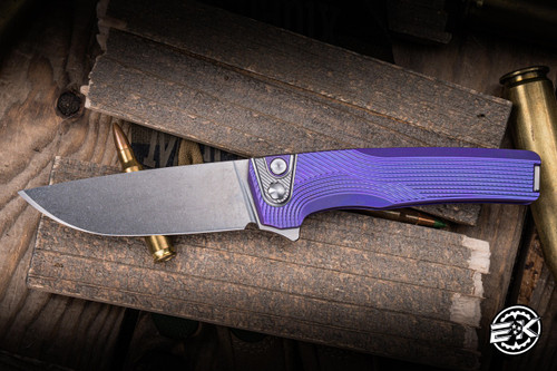 MachineWise Sonora Button Lock Streamline Lavender Titanium 3.35" Stonewash 1645