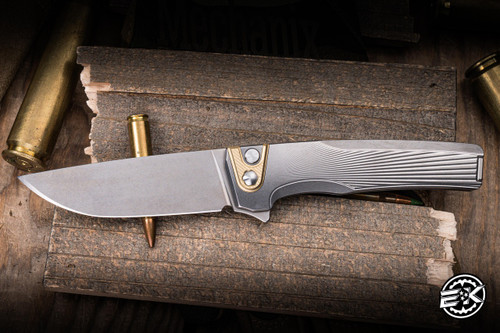 MachineWise Sonora Button Lock Sunray Zirblast Titanium 3.35" Lightwash 1648