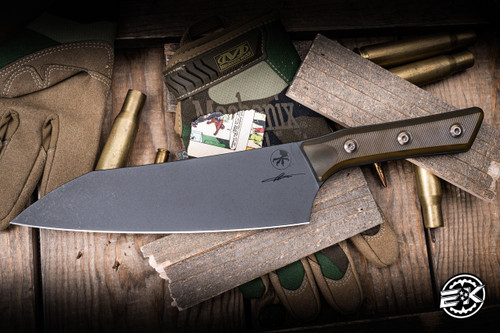 Microtech Chef Kitchen Knife Ultem G10 8" M390 Stonewash DLC 3000-1DLCULS