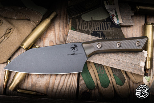 Microtech Santoku Kitchen Knife Ultem G10 6" M390 Stonewash DLC 3200-1DLCULS