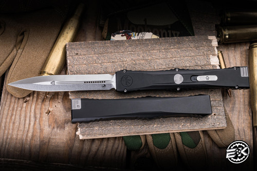 Microtech Marfione Select Nemesis IV OTF Black  4.4" M390 Dagger Stonewash 1152-10MS1