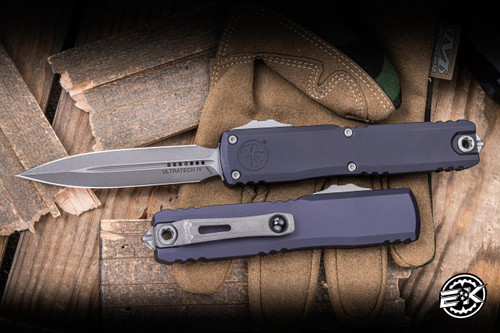 Microtech Ultratech Gen IV OTF Automatic Knife Graphite 3.5" M390 Dagger Apocalyptic 11224-10APGP