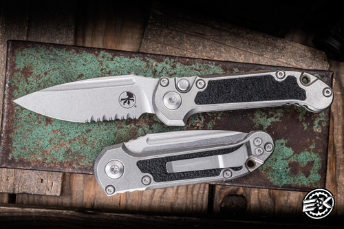 Microtech Marfione Select LUDT Gen III Automatic Titanium Bronze Accents 3.4" M390 Serrated Stonewash 1135-11MS8