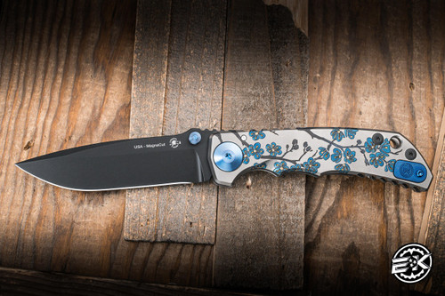 Spartan Blades SF5 SHF Harsey Custom Midnight Bloom Titanium 4" MagnaCut PVD