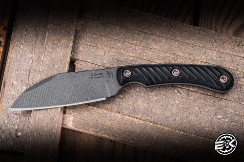 RMJ Tactical "Coho" Fixed Blade Knife Black G10 3" MagnaCut Tungsten