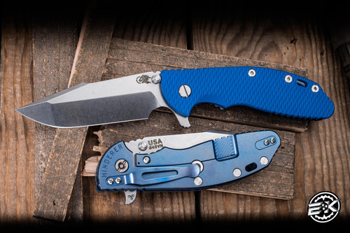 Hinderer XM-24 Tri-Way Blue G10 4" S45VN2 Harpoon Spanto Stonewash Blue