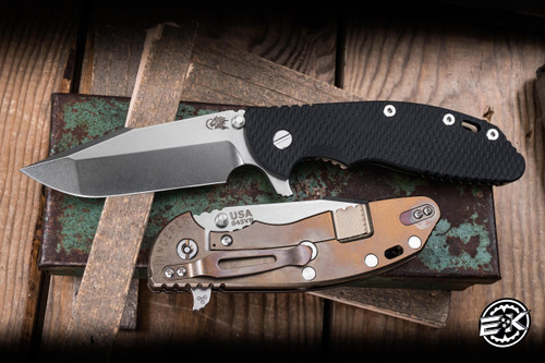 Hinderer XM-24 Tri-Way Blue G10 4" S45VN2 Harpoon Spanto Battle Bronze