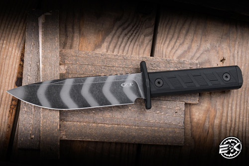 Zero Tolerance Fixed Blade Knife Black G10 6" CPM 3V Clip Point Tiger Stripe 0006TSBLK
