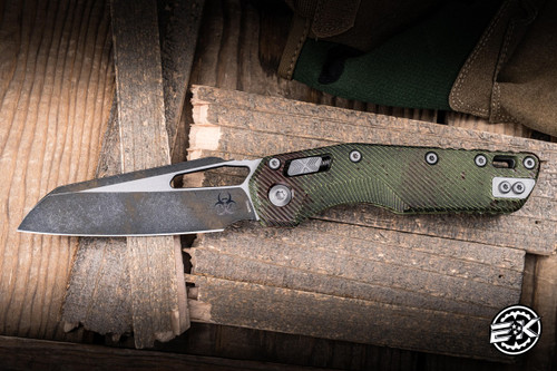 Microtech Standard Issue "MSI" Outbreak Ram-LOK Manual Folding Knife Standard Aluminum 3.75" M390 Sheepsfoot Satin 210-1FLOBS