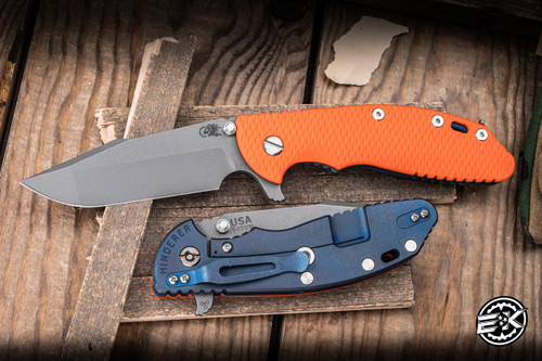 Hinderer XM-24 Tri-Way Orange G10 4" S45VN Harpoon Spanto Battle Blue 2882