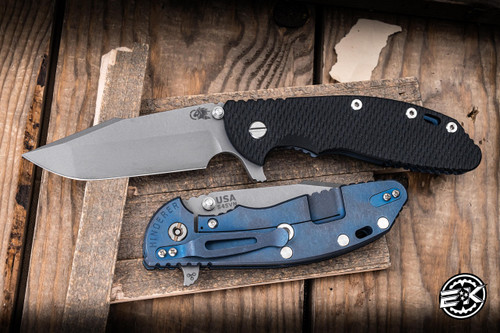 Hinderer XM-24 Tri-Way Black G10 4" S45VN Harpoon Spanto Battle Blue 2884