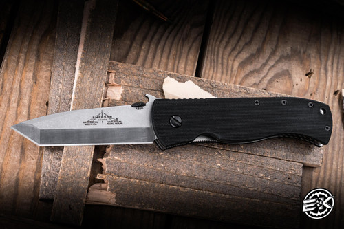 Preowned-EMERSON KNIVES CQC-7 SF 3.8" 154CM Tanto Stonewash