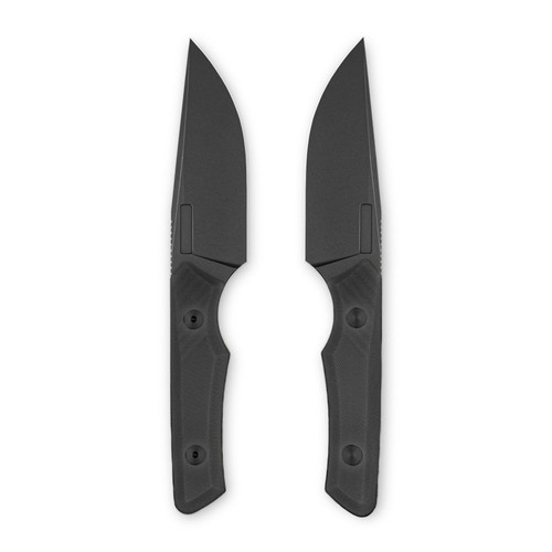 DROP DATE: 1/30/2026 at 11:00 AM EST-Vero Engineering Myelin Fixed Blade Knife Black G10 3.6" M390 Blackwash