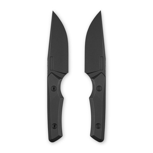 Vero Engineering Myelin Fixed Blade Knife Black Titanium 3.6" M390 Blackwash