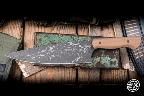 Half Face Blades Chef Knife Coyote G10 10" S45VN