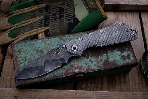 Mick Strider Custom MSC SnG DGG Double Gunner Titanium 3.5" MagnaCut Nightmare Serrated