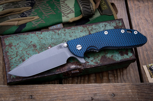 Hinderer XM-24 Blue/Black G10 4" S45VN Harpoon Spanto Working Finish