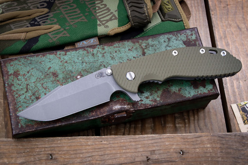 Hinderer XM-24 OD Green G10 4" S45VN Harpoon Spanto Working Finish EK-2918