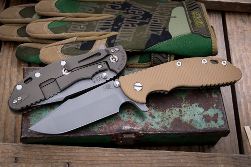 Hinderer XM-24 Coyote G1O Battle Bronze 4" S45VN Harpoon Spanto Working Finish EK-2920