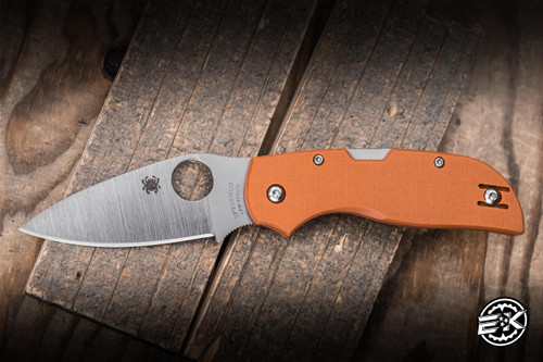 Spyderco Chaparral Folding Knife Burnt Orange G10 2.8" REX 121 Satin C152GPBOR