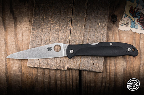 Spyderco Charisma Lockback Black FRN 3" BD1N Satin C259PBK