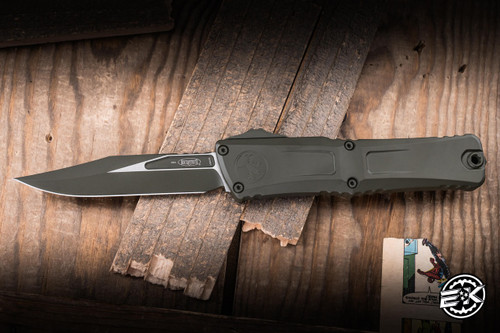 Microtech Combat Troodon Gen III OTF Automatic Knife Standard OD Green Aluminum 4" M390 Bowie Cerakote 1146-1COD