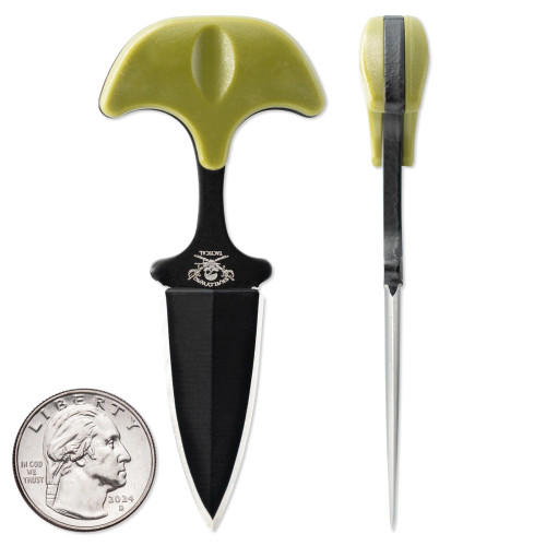 Skallywag Tactical Key Dagger Knife Olive Drab Polymer 2.75" 420 Stainless Steel Black