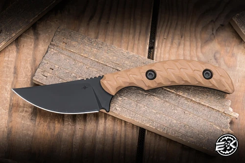 Toor Knives Shifter S Fixed Blade Knife FDE G10 2.75" M4 Drop Point Black