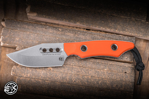 Heretic Knives Kobold Fixed Blade Knife Orange Scaled G10 2.8" MagnaCut Bowie HK-H065-2A-OG-G10
