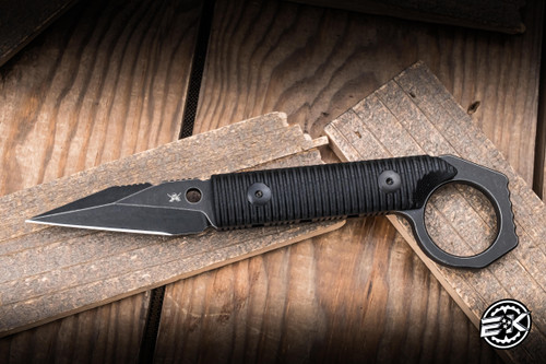 Skallywag Tactical Defense Driver Fixed Blade Knife G10 2.8" D2 Black