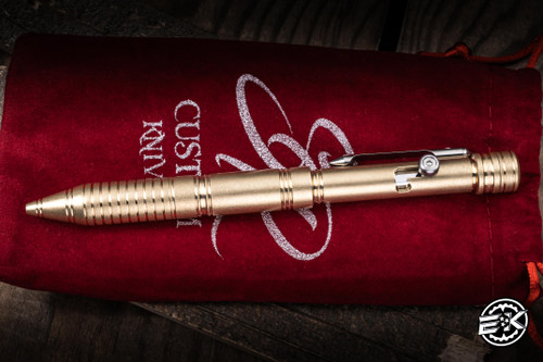 SERGEY ROGOVETS Custom Bolt Action Pen Brass 5.5" Parker EK-2997