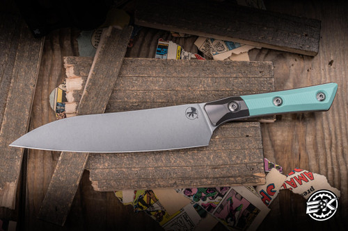 Microtech Utility Knife Standard Caribbean Blue G10 6" M390 Drop Point Stonewash 3400B-10CA