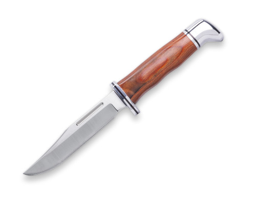 Buck 117 Brahma Fixed Blade Knife DymaLux Cocobolo Heritage 4.5" 420HC Clip Point Satin