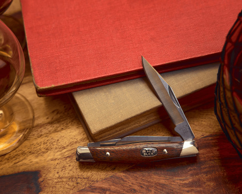 Buck 303 Cadet Slip Joint Knife Granadillo Wood 2.63" 420HC Multi-Blade Satin  0303BRS3