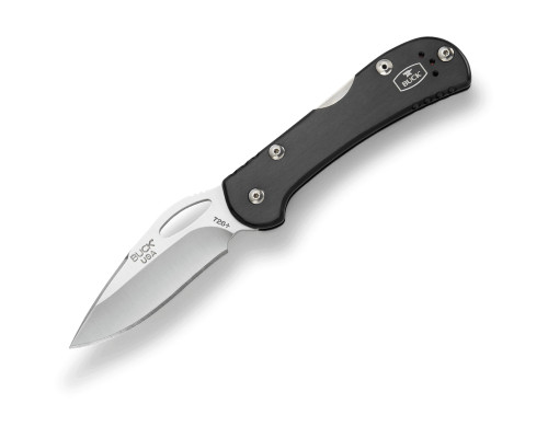 Buck Knives 726 Mini Spitfire Folding Knife Black Aluminum 2.75" 420HC Drop Point  0726BKS