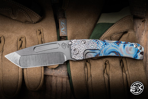 Preowned-Medford Slim Midi Titanium Flamed Dimpled 3.25" S90V Tanto