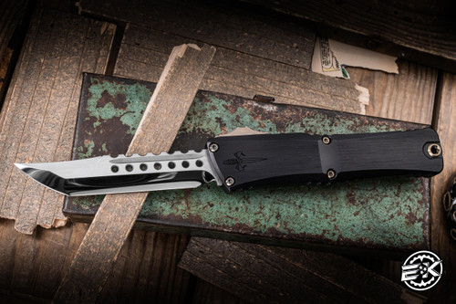 Marfione Custom Combat Troodon Gen III OTF Black 4" M390 Hellhound Mirror Polish 1219-1HPBRZSFLTI