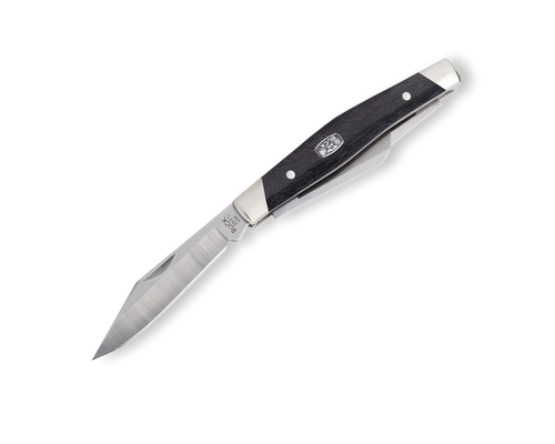 Buck Knives 301 Stockman Slip Joint Knife Ebony 3" 420HC Multi-Blade Satin 0301BRS2-B