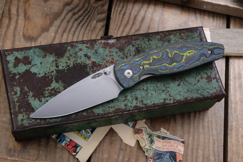 Three Rivers Manufacturing ATOM Folding Knife Bolts Camo Carbon 3.5" MagnaCut Drop Point